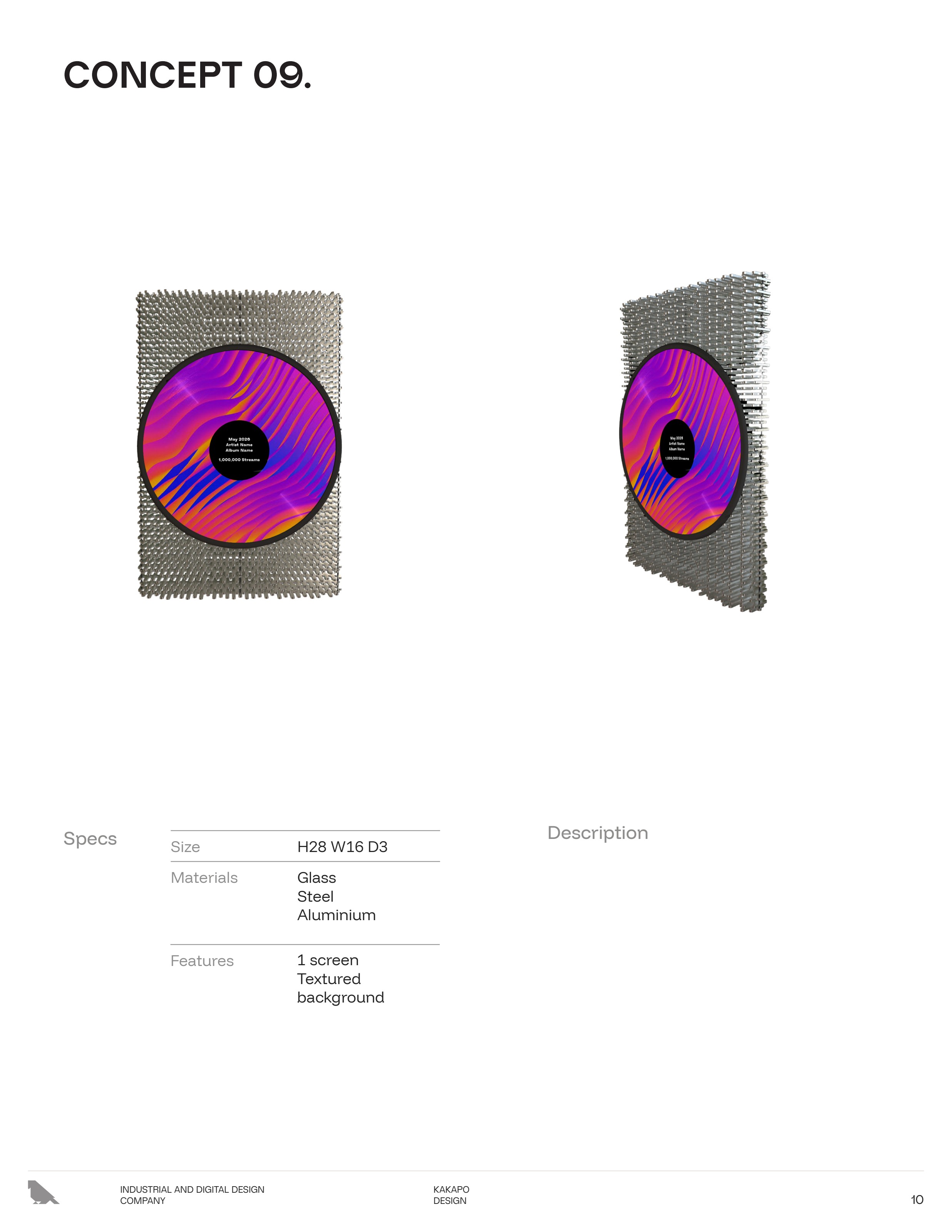 Concept 9 — Textured Grid